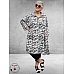 AKH Blouse/Jurk  Kreidstreep  Zwart/Wit